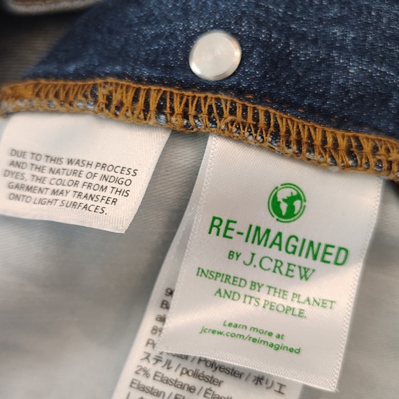 J.Crew Reimagined Vintage Slim Straight Women's Size 29 T Button Fly Blue Jeans - Picture 6 of 11